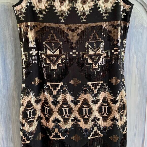 CARMEN by Carmen Marc Valvo Sequin Cocktail Dress - M - Picture 8 of 10